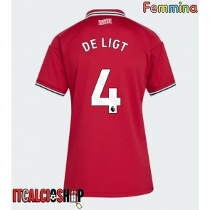 Manchester United Matthijs de Ligt #4 Prima Maglia Femmina 2026-27 Manica Corta